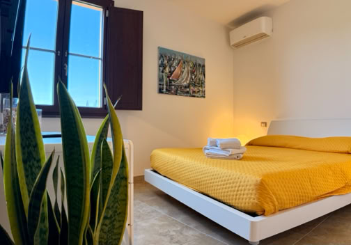 Camera da Letto Pianta e olio su tela Laguna Suite