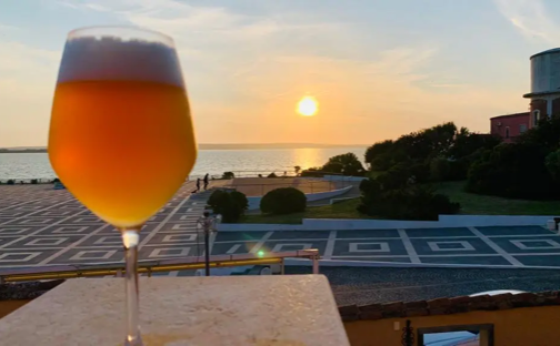 Birra Ichnusa non filtrata Terrazza Tramonto Laguna