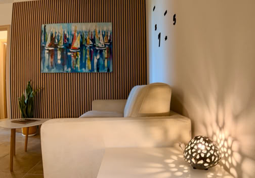 Dettaglio Salotto Laguna Suite